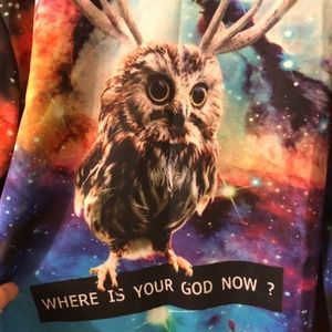 Rainbow Galaxy Owl - Novelty jumper Unisex